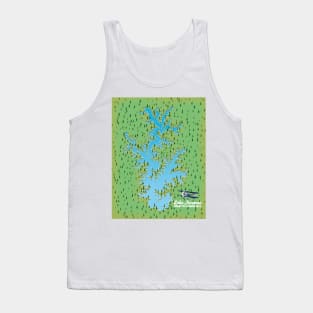 Lake Norman South Carolina retro map Tank Top